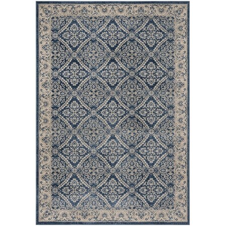 Safavieh 6 x 9 ft. Brentwood 863N Power Loomed Rectangle Area Rug Navy & Cream BNT863N-6